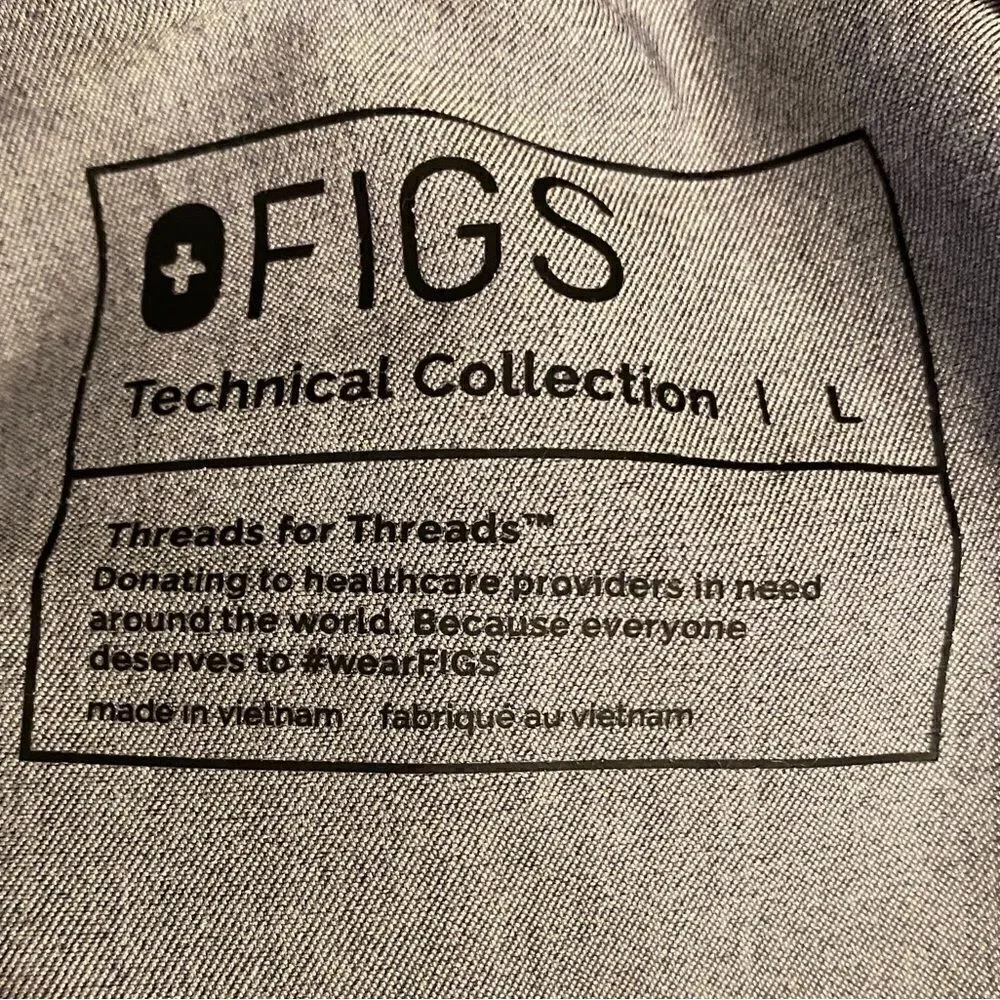 FIGS Pisco Basic Scrub Pants Graphite Gray Men’s Size Large Style FM4500